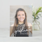 卒業生 – モダン卒業写真のお知らせ 招待状 (スタンド正面)