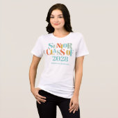 卒業生 レトロ シニア クラス トライブレンドTシャツ (正面全面)