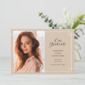 卒業生 |写真の卒業 案内状 (スタンド正面)