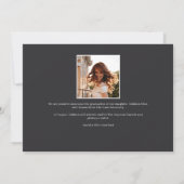 卒業生 |写真の卒業 案内状 (裏面)