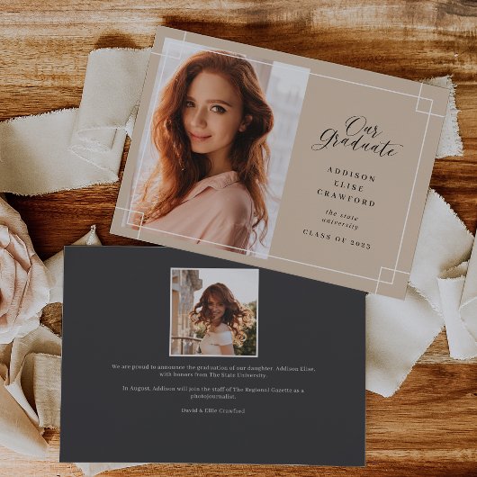 卒業生 |写真の卒業 案内状