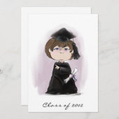 「卒業生」卒業招待状 招待状 (正面/裏面)