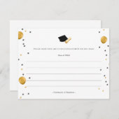 卒業生・学生アドバイスの英知おもしろい ノートカード (正面/裏面)