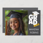 卒業生 招待状 (正面/裏面)