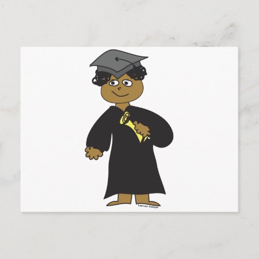 卒業生、民族男性 案内ポストカード (正面)