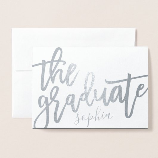 卒業生 箔カード (封筒付き正面)