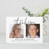 卒業生 | 2サイドのダブル卒業パーティー サンキューカード (スタンド正面)