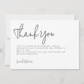 卒業生 | 2サイドのダブル卒業パーティー サンキューカード (裏面)