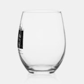 卒業生 | 2サイドのダブル卒業パーティー ステムなしワイングラス (左)