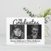 卒業生 | 2サイドのダブル卒業パーティー 招待状 (スタンド正面)
