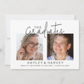 卒業生 | 2サイドのダブル卒業パーティー 招待状 (正面)