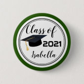 卒業生 – 20XXクラス – パーソナライズ 缶バッジ (正面)