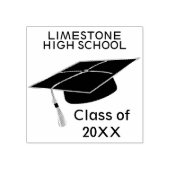 卒業生 – 20XXクラス ラバースタンプ (インプリント)