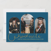 卒業生 | 3 アーチ型写真コラージュ発表 案内状 (正面)