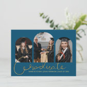 卒業生 | 3 アーチ型写真コラージュ発表 案内状 (スタンド正面)