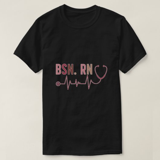 卒業生BSN登録ナース卒業BSN RN Gr Tシャツ (デザイン正面)