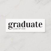 卒業生QRコードソーシャルメディア スキニー名刺 (正面)