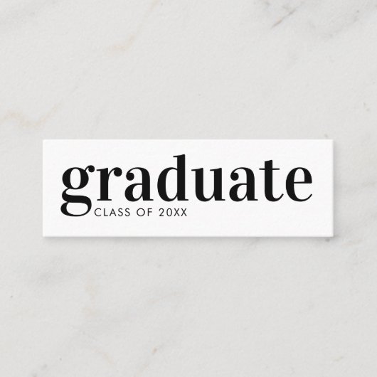 卒業生QRコードソーシャルメディア スキニー名刺 (正面)