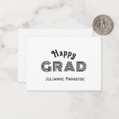 卒業用グリーティングカード ノートカード (正面/裏面インサイチュ)