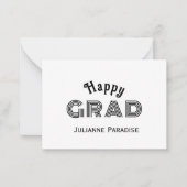 卒業用グリーティングカード ノートカード (正面)