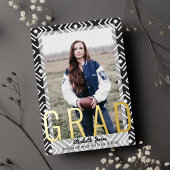 卒業用モダンフォトフォイル招待状 箔招待状