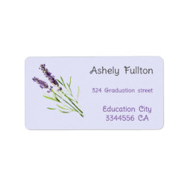 卒業用ヴィンテージラベンダー ラベル