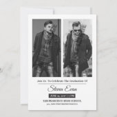 卒業発表と招待状 案内状 (裏面)