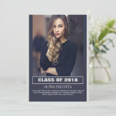 卒業発表と招待状 案内状 (スタンド正面)