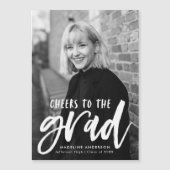 卒業発表の応援 マグネット招待状 (正面)