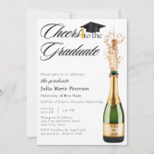 卒業発表の応援 招待状 (正面)