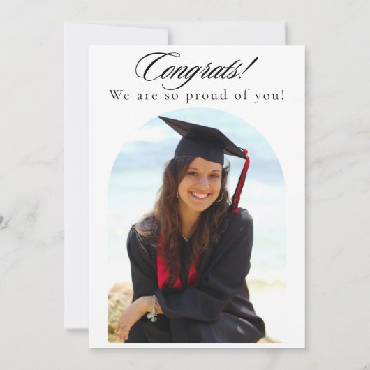 卒業発表の応援 招待状 (裏面)