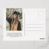 卒業発表はがきのミニマル 箔シーズンポストカード (裏面)