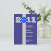 卒業発表はがきシルバーブルーPC170 案内ポストカード (スタンド正面)