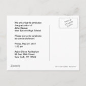 卒業発表はがきスクールバス1 案内ポストカード (裏面)