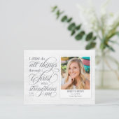 卒業発表はがき強化 ポストカード (スタンド正面)