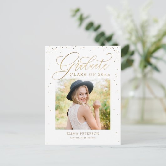 卒業発表はがき ポストカード (スタンド正面)