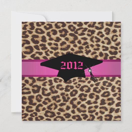 卒業発表を受ける 招待状 (裏面)