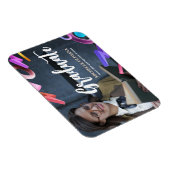 卒業発表エレガントのファンシーパーソナライズ マグネット (右側)