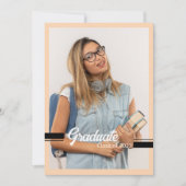 卒業発表カードテンプレート 案内状 (正面)