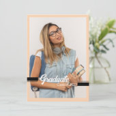 卒業発表カードテンプレート 案内状 (スタンド正面)