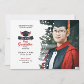 卒業発表カードテンプレート 案内状 (正面)