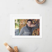 卒業発表カード ノートカード (正面/裏面インサイチュ)