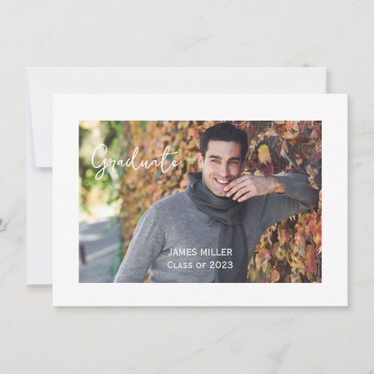 卒業発表カード ノートカード (正面)