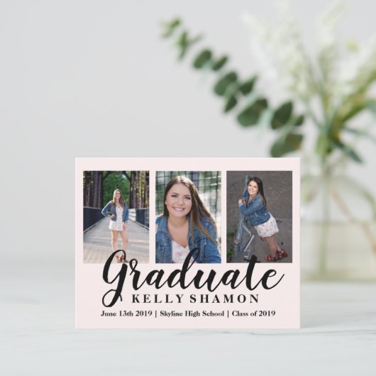 卒業発表カード 案内ポストカード (スタンド正面)