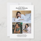 卒業発表カード 案内状 (裏面)