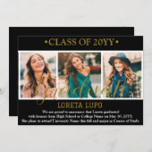 卒業発表カード 案内状 (正面/裏面)