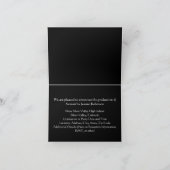 卒業発表カード、青空、任意の年 招待状 (内部)