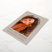 卒業発表グラッドフォトカード 箔招待状 (回転した状態)