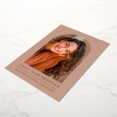 卒業発表グラッドフォトカード 箔招待状 (回転した状態)