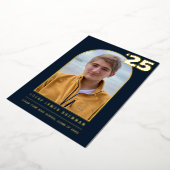 卒業発表グラッドフォトカード 箔招待状 (回転した状態)